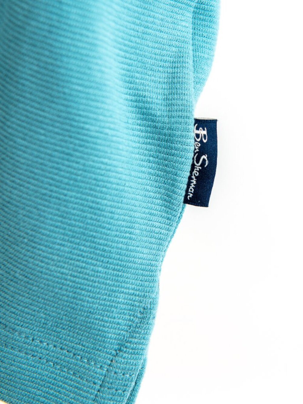 Ben Sherman Button-up Short-sleeve Shirt | Smoke Blue | Men's MEDIUM - Picture 3 of 4